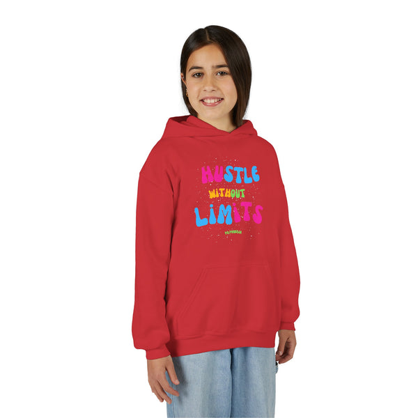 Hustle Mode Youth Heavy Blend Hooded Hoodie - Hustle Without Limits