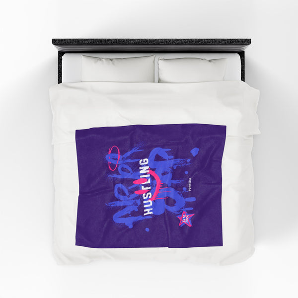 Hustle Mode Plush Blanket - Never Stop