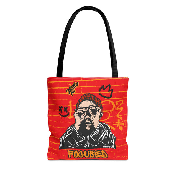 Hustle Mode Tote Bag - Focused Black Crown