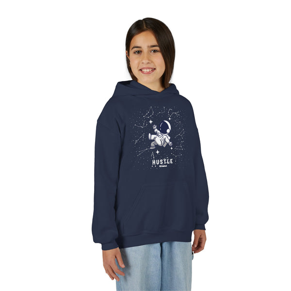 Hustle Mode (Kids) Youth Heavy Blend Hooded Hoodie - Astronaut