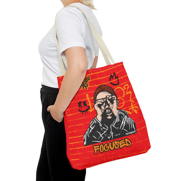 Hustle Mode Tote Bag - Focused Black Crown