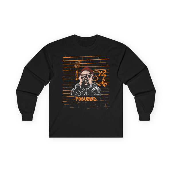 Hustle Mode Long Sleeve - Focused Black Crown