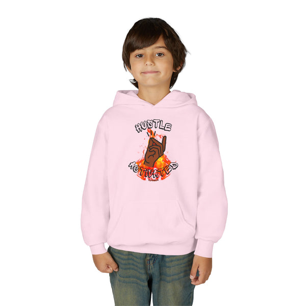 Hustle Mode (Kids) Youth Heavy Blend Hooded Hoodie - Activated