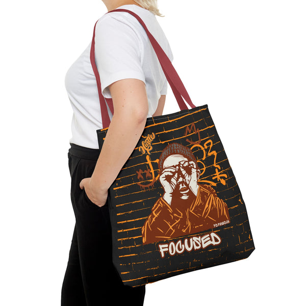 Hustle Mode Tote Bag - Focused Brown Crown