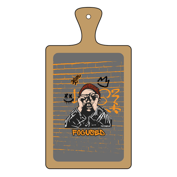 Charcuterie Board - Focused B (Engraving) - Hosting Experience Upgrade Acacia Wood Slate Cheese Lovers Entertaining Statement Piece