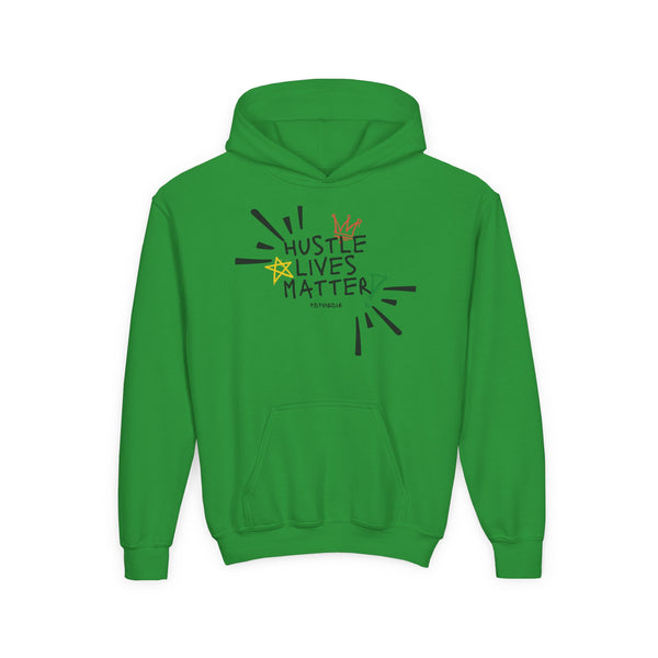 Hustle Mode (Kids) Youth Heavy Blend Hooded Hoodie - Hustle Lives Matter