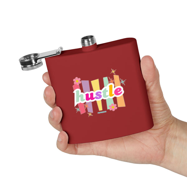 Flask, Hustle Mode - Stainless Steel 6oz (Pastel Hustle)