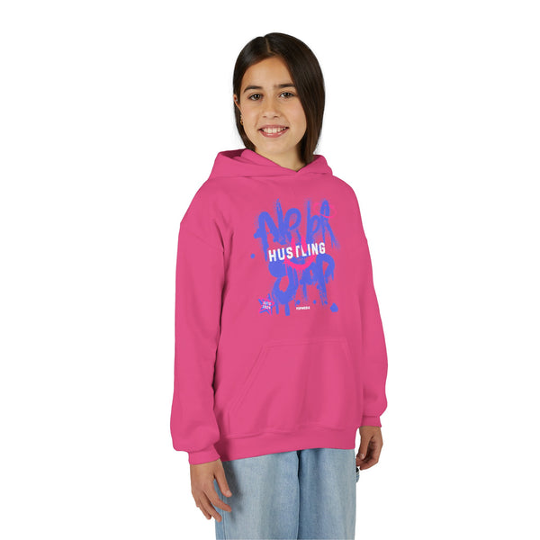 Hustle Mode (Kids) Youth Heavy Blend Hooded Hoodie - Never Stop