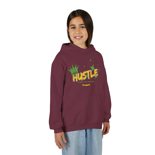 Hustle Mode (Kids) Youth Heavy Blend Hooded Hoodie - King Hustle