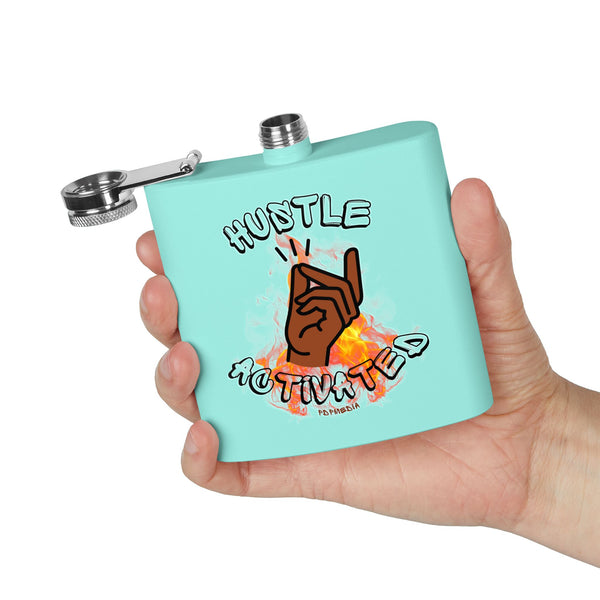Flask, Hustle Mode - Stainless Steel 6oz (Hustle Activated)