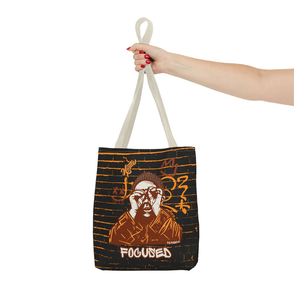 Hustle Mode Tote Bag - Focused Brown Crown