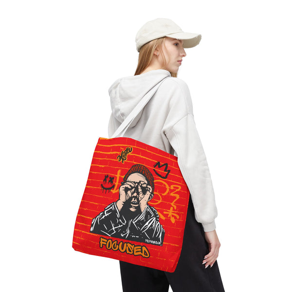 Hustle Mode Tote Bag - Focused Black Crown