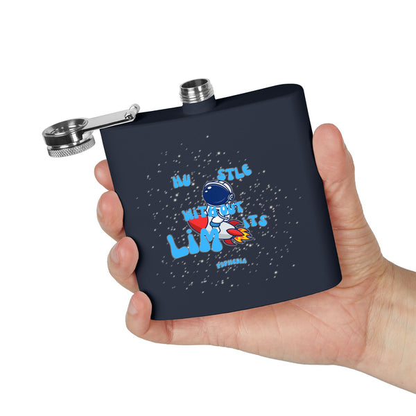 Flask, Hustle Mode - Stainless Steel 6oz (Hustle Without Limits)