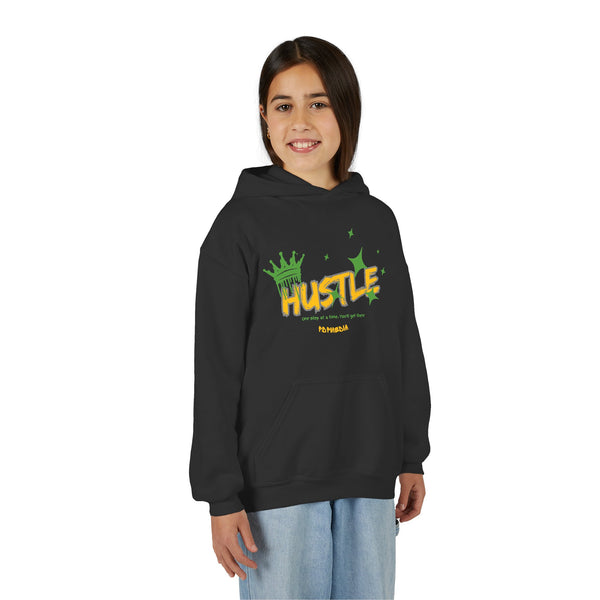 Hustle Mode (Kids) Youth Heavy Blend Hooded Hoodie - King Hustle