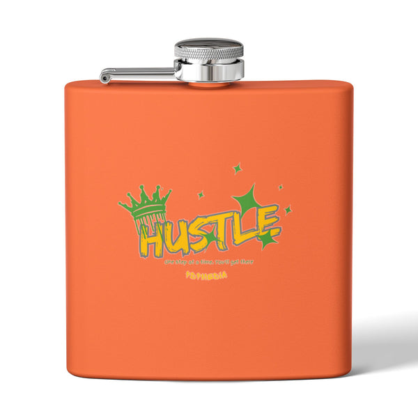 Flask, Hustle Mode - Stainless Steel 6oz (King Hustle)