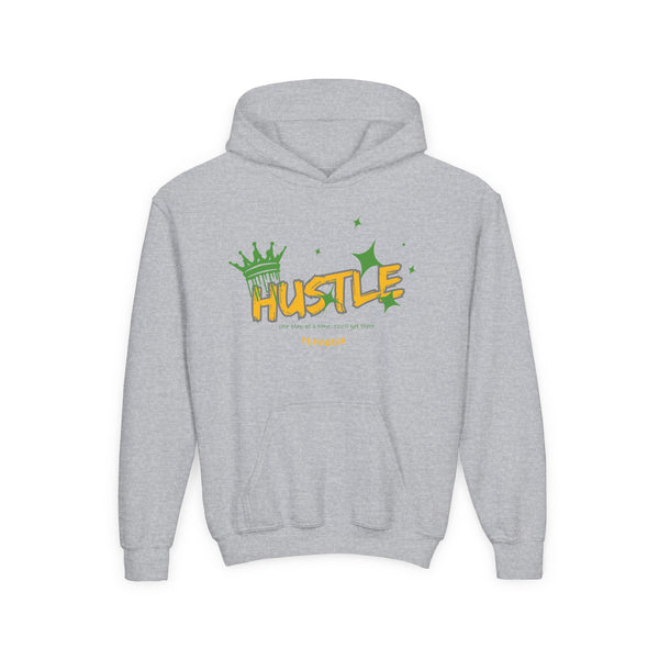 Hustle Mode (Kids) Youth Heavy Blend Hooded Hoodie - King Hustle