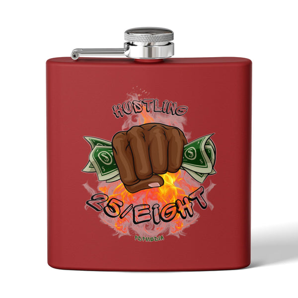 Flask, Hustle Mode - Stainless Steel 6oz (Hustling 25/Eight Black)