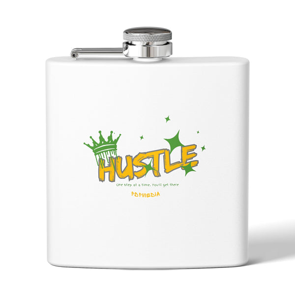 Flask, Hustle Mode - Stainless Steel 6oz (King Hustle)