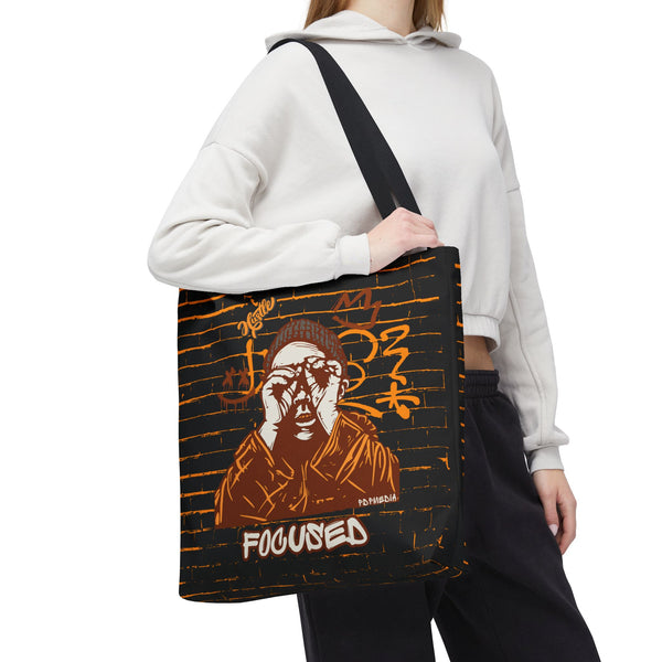 Hustle Mode Tote Bag - Focused Brown Crown