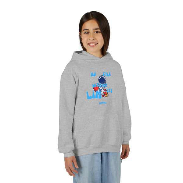 Hustle Mode (Kids) Youth Heavy Blend Hooded Hoodie - Without Limits