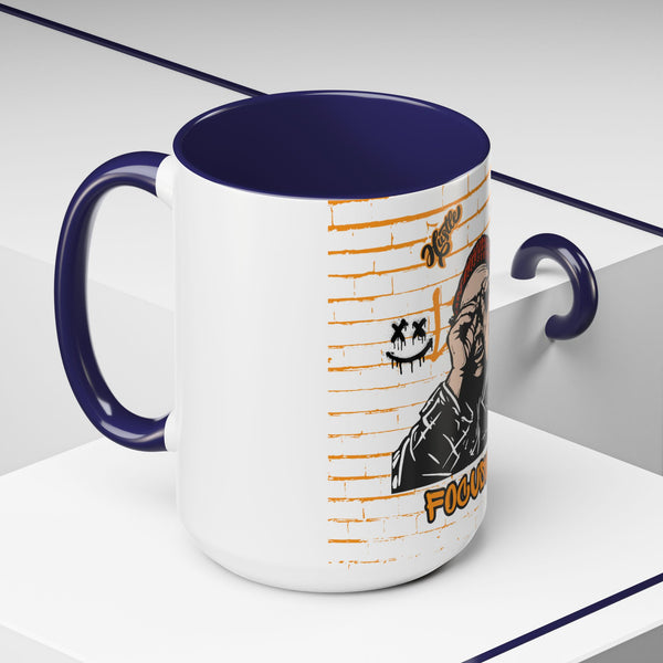 Hustle Mode Coffee Mug - Focused Black Crown (11, 15oz) (Gift)