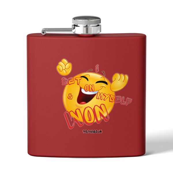 Flask, Hustle Mode - Stainless Steel 6oz (I Won)