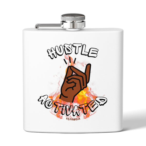 Flask, Hustle Mode - Stainless Steel 6oz (Hustle Activated)