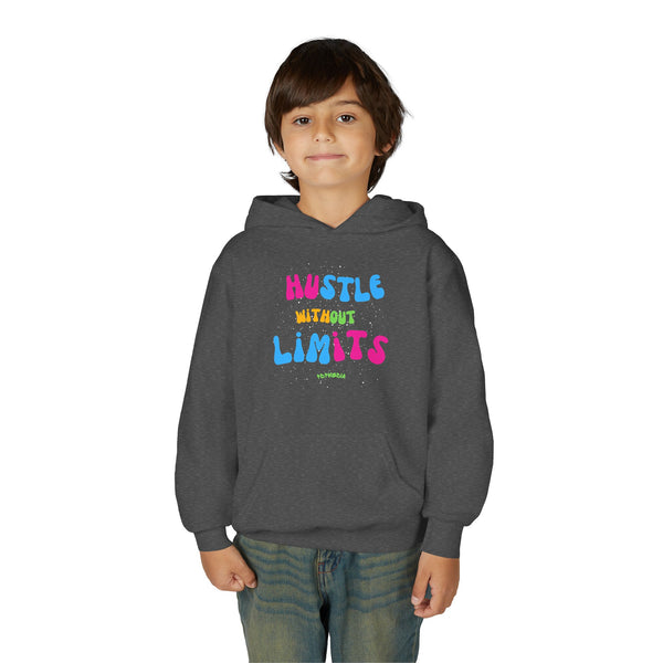 Hustle Mode Youth Heavy Blend Hooded Hoodie - Hustle Without Limits
