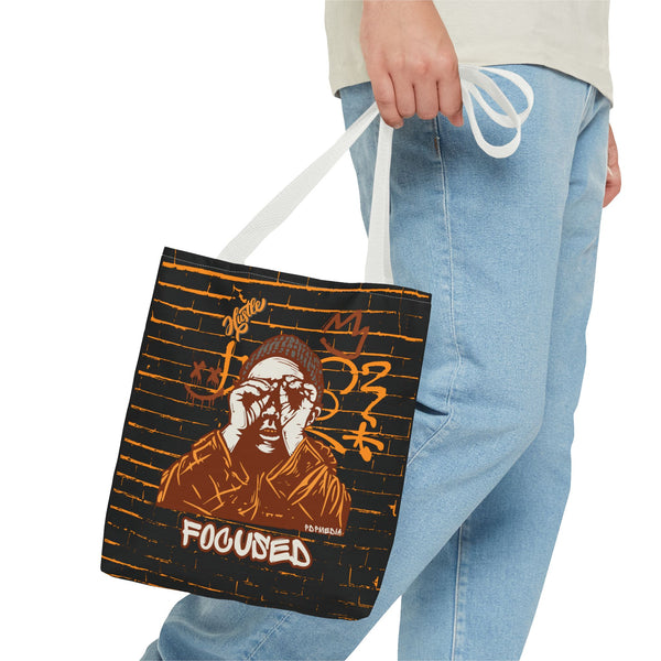 Hustle Mode Tote Bag - Focused Brown Crown