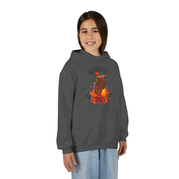 Hustle Mode (Kids) Youth Heavy Blend Hooded Hoodie - Activated