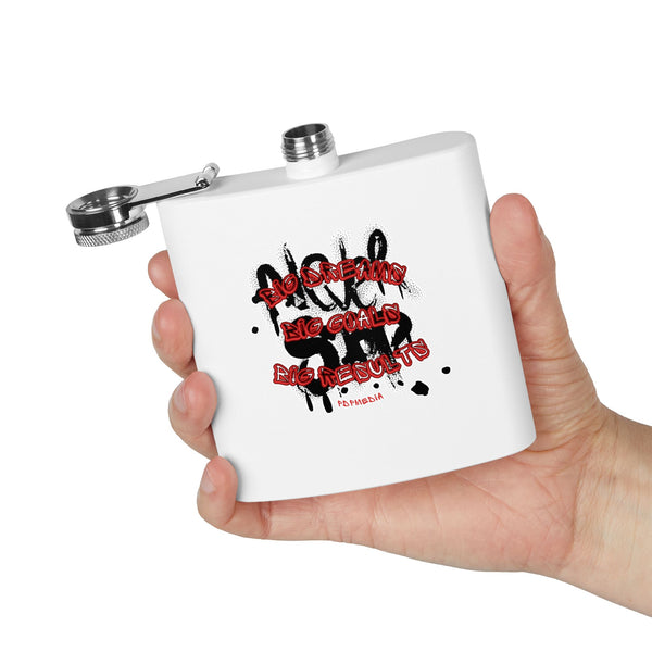 Flask, Hustle Mode - Stainless Steel 6oz (Big Dreams)