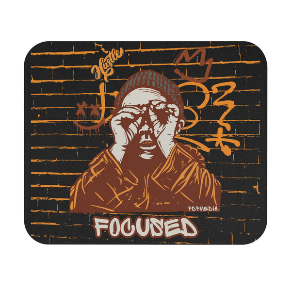 Hustle Mode Mouse Pad - Focused Brown Crown (Gift)