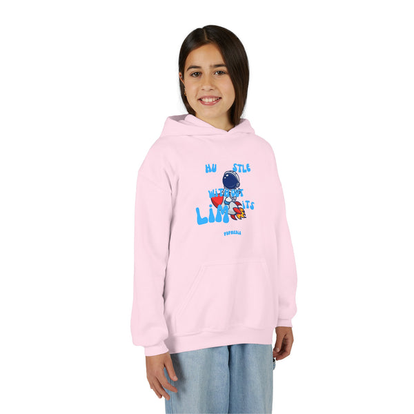 Hustle Mode (Kids) Youth Heavy Blend Hooded Hoodie - Without Limits
