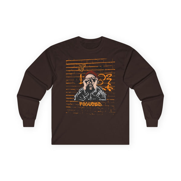 Hustle Mode Long Sleeve - Focused Black Crown