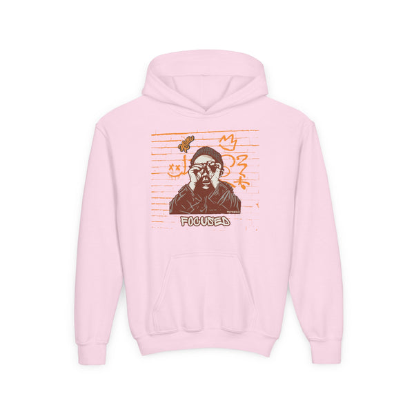 Hustle Mode (Kids) Youth Heavy Blend Hooded Hoodie - Focused (Y)