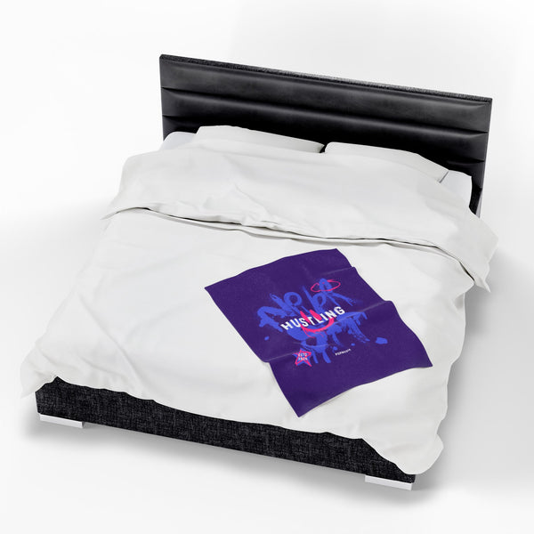 Hustle Mode Plush Blanket - Never Stop