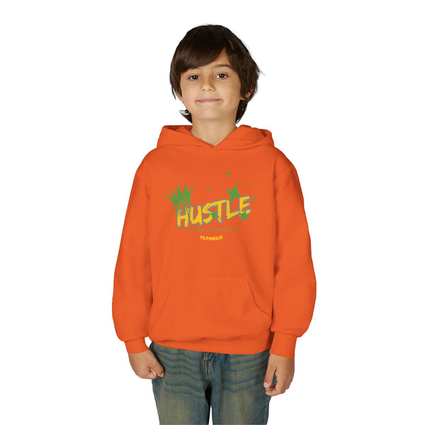 Hustle Mode (Kids) Youth Heavy Blend Hooded Hoodie - King Hustle