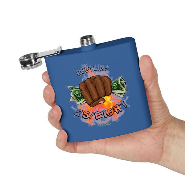 Flask, Hustle Mode - Stainless Steel 6oz (Hustling 25/Eight Black)