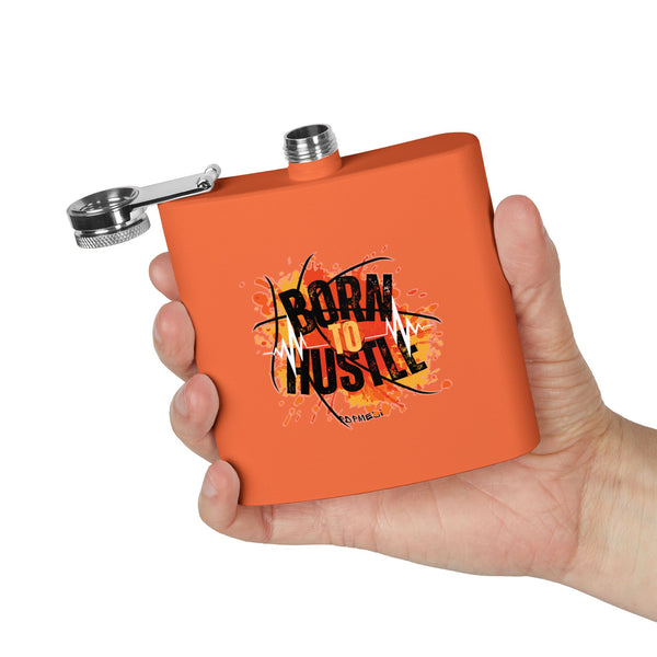 Flask, Hustle Mode - Stainless Steel 6oz (Born To Hustle)