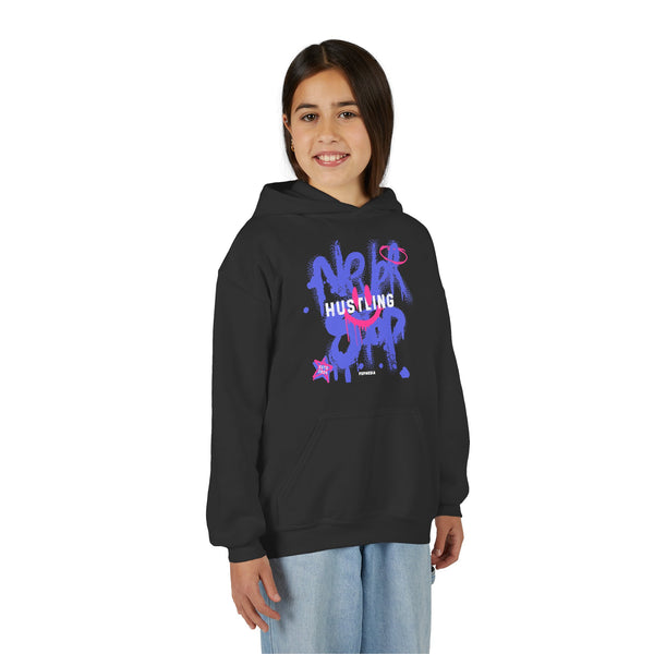 Hustle Mode (Kids) Youth Heavy Blend Hooded Hoodie - Never Stop