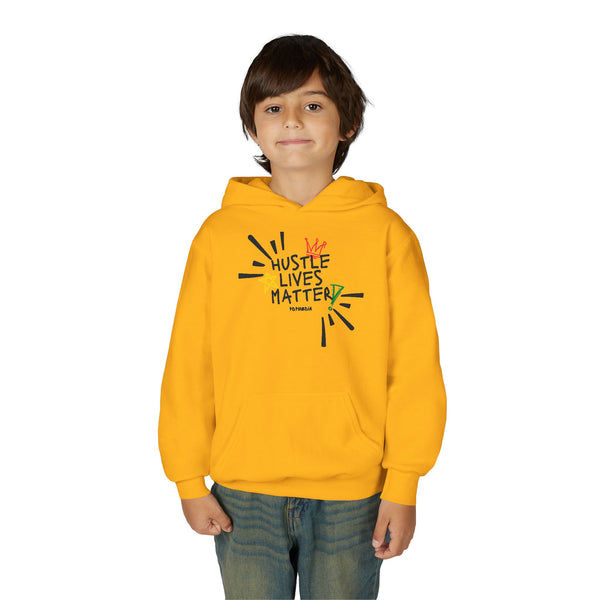 Hustle Mode (Kids) Youth Heavy Blend Hooded Hoodie - Hustle Lives Matter