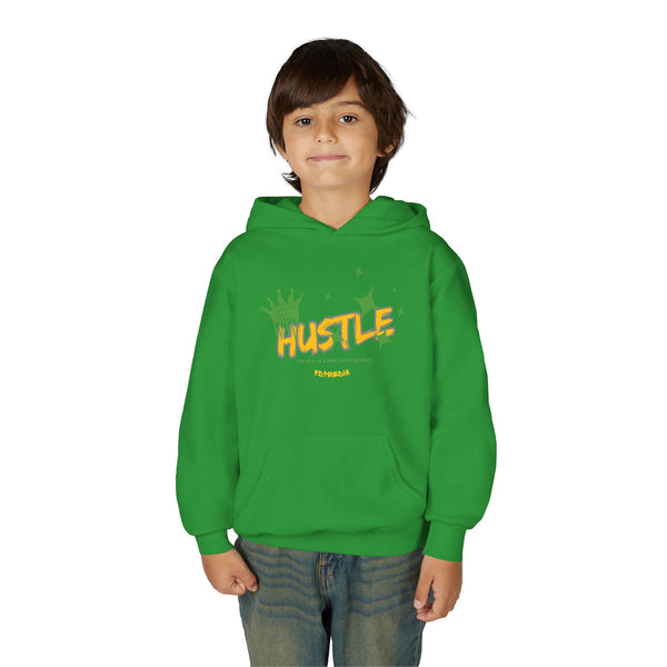 Hustle Mode (Kids) Youth Heavy Blend Hooded Hoodie - King Hustle