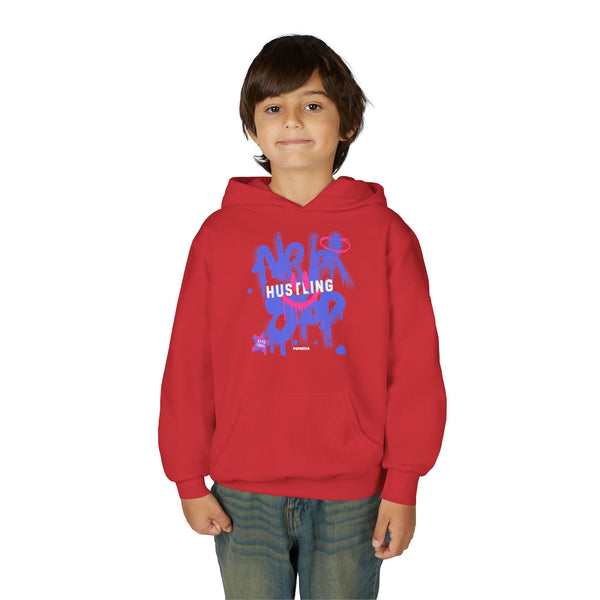 Hustle Mode (Kids) Youth Heavy Blend Hooded Hoodie - Never Stop