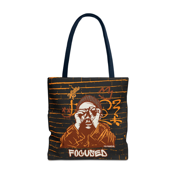Hustle Mode Tote Bag - Focused Brown Crown