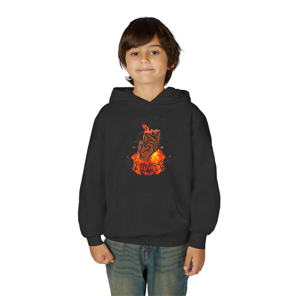 Hustle Mode (Kids) Youth Heavy Blend Hooded Hoodie - Activated