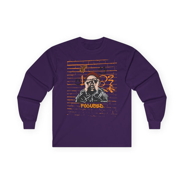 Hustle Mode Long Sleeve - Focused Black Crown