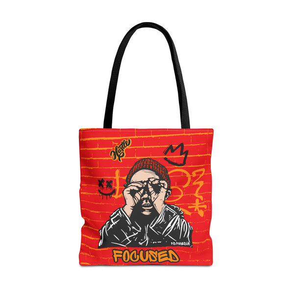 Hustle Mode Tote Bag - Focused Black Crown