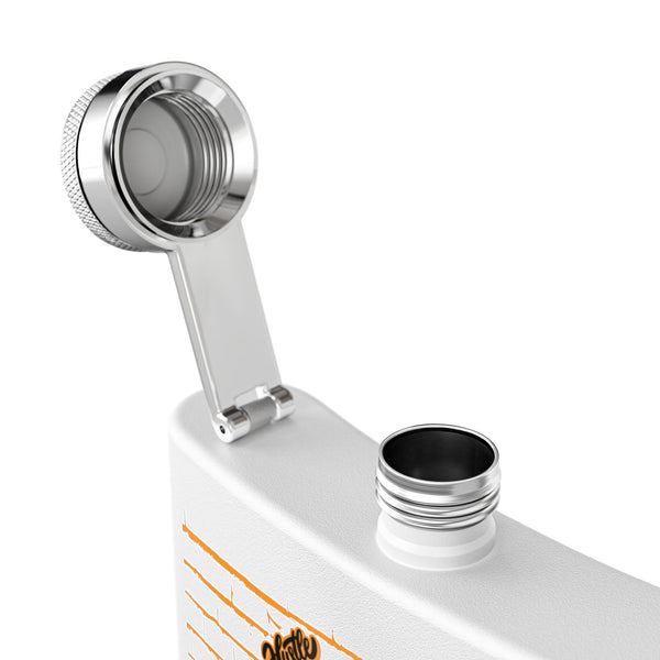 Flask, Hustle Mode - Stainless Steel 6oz (Focused Black Crown)