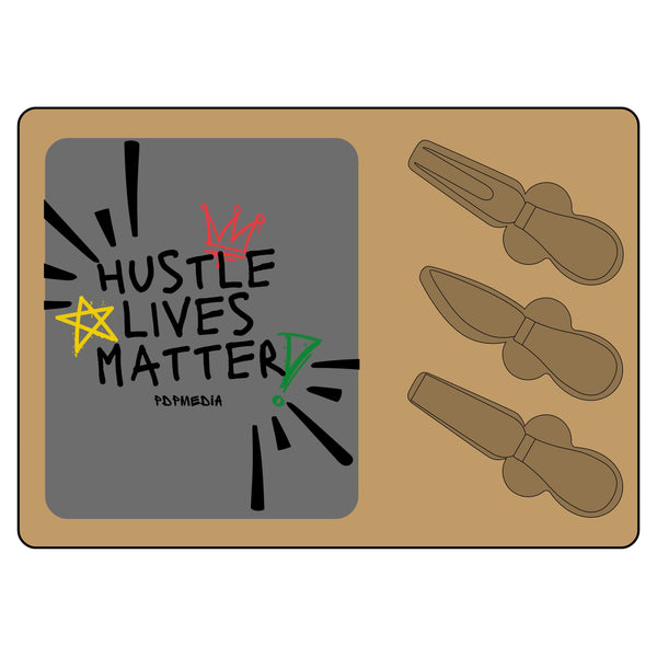 Charcuterie Board - Hustle Lives Matter (Engraving) - Hosting Experience Upgrade Acacia Wood Slate Cheese Lovers Entertaining Statement Piece