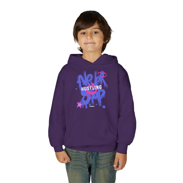 Hustle Mode (Kids) Youth Heavy Blend Hooded Hoodie - Never Stop